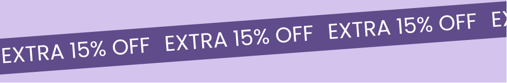 EXTRA 15% OFF