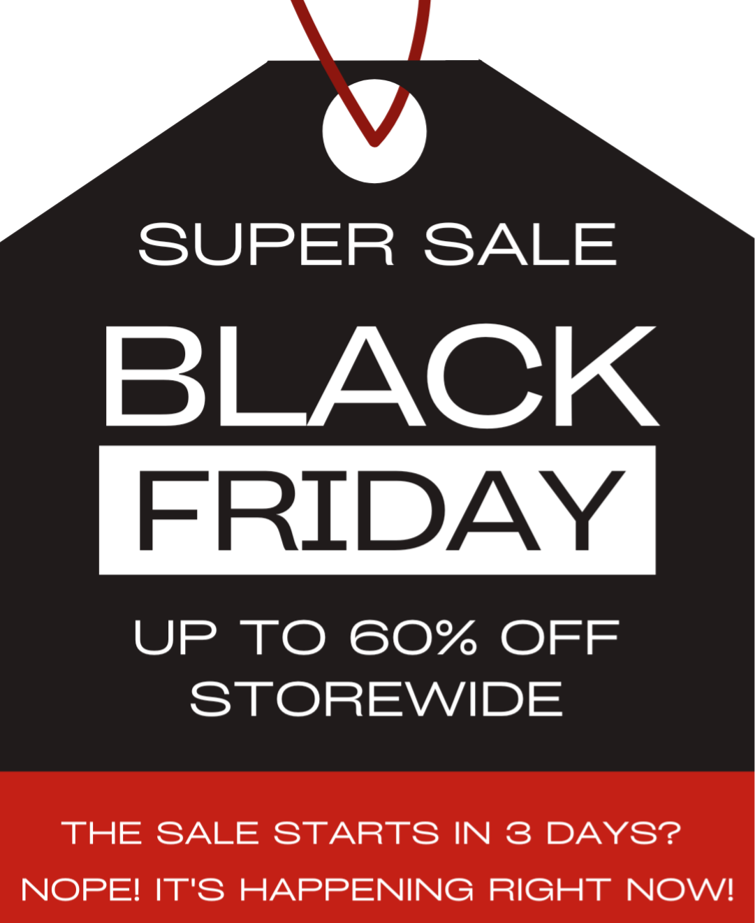 Black Friday Sale is ON – Up to 60% off storewide!