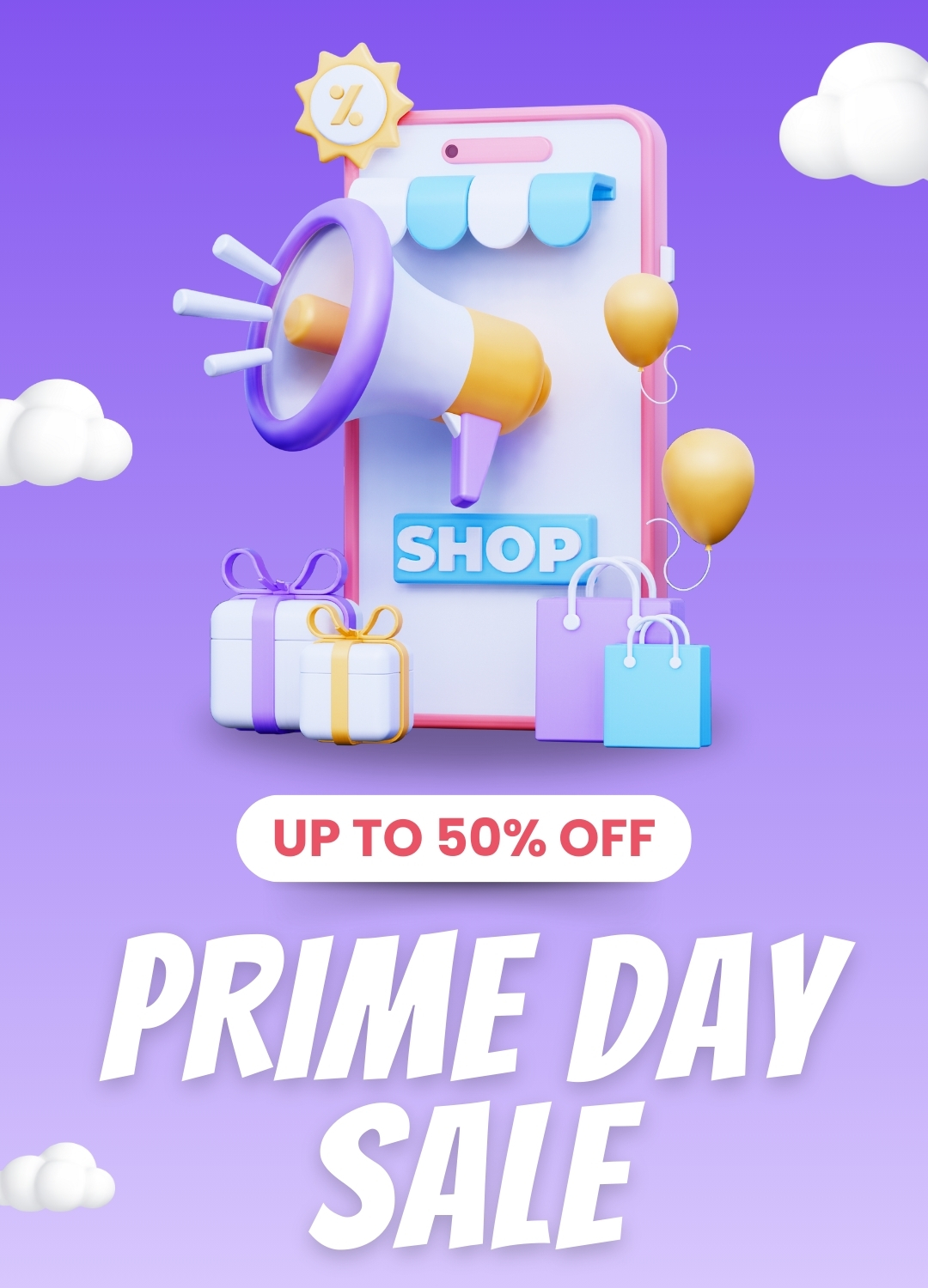 Prime Day Sale - Up to 50% Off