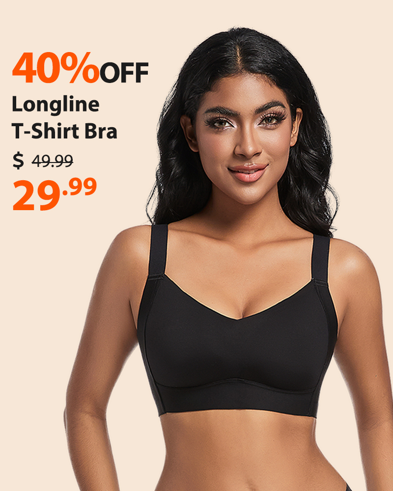 SheCurve®Full Coverage Longline T-Shirt Bra