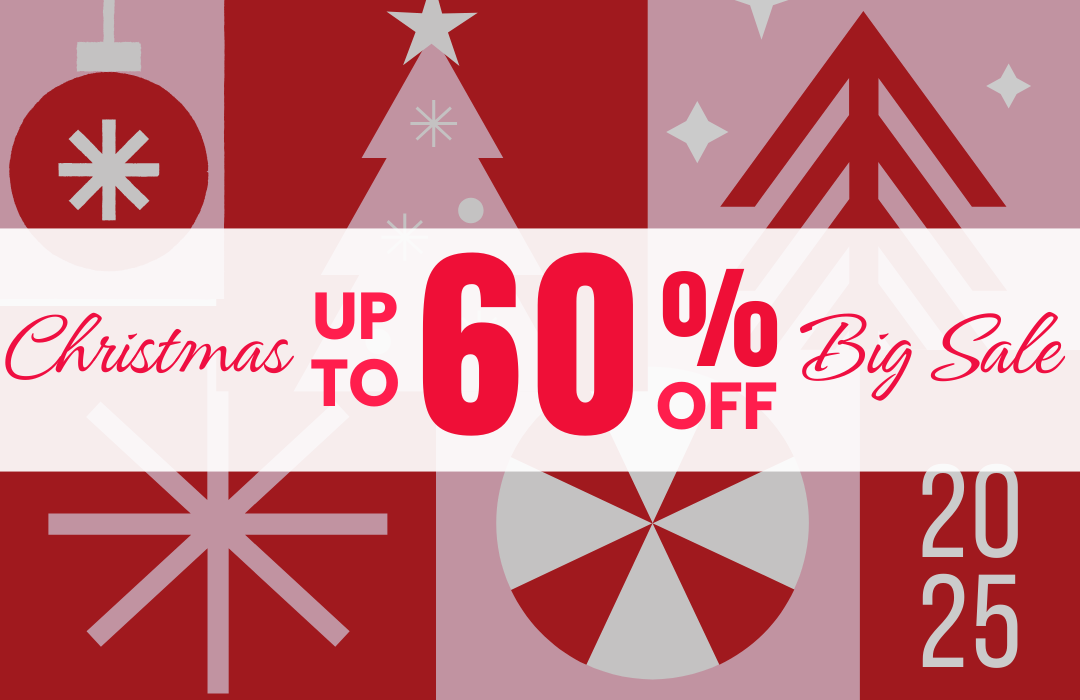 Christmas Sale - Up to 60% Off! Don’t Miss Your Last Chance!